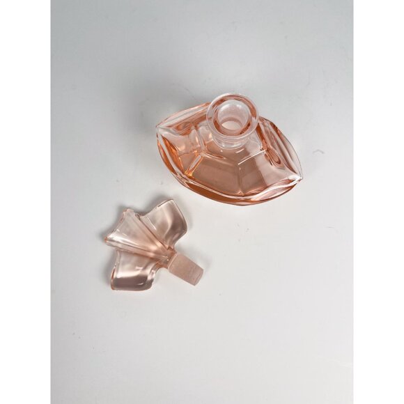 Vintage rose pink glass perfume bottle - Picture 6 of 8